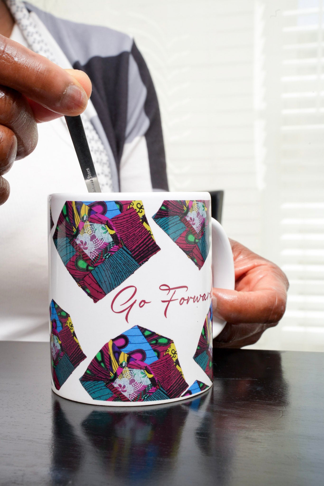 Teevaneinteriors Mug Deal, Coffee Mug, Tea Mug, African Print & Transition - Normal/Magic Mug WHT