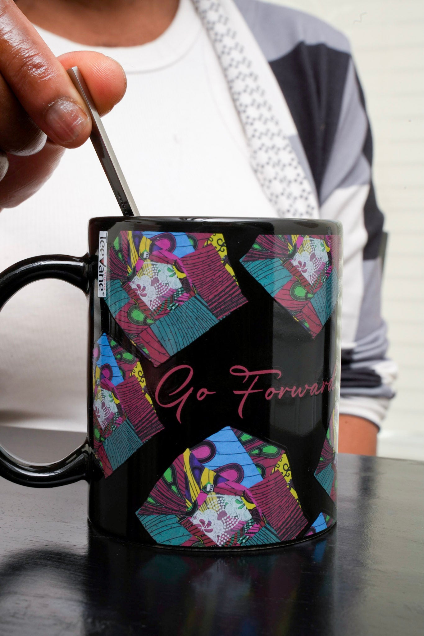Teevaneinteriors Mug Deal, Coffee Mug, Tea Mug, African Print & Transition - Normal/Magic Mug Black