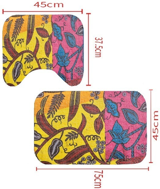 Teevanenteriors Spring Sunset Bathroom Mat, Shower Mat, Bath Mat
