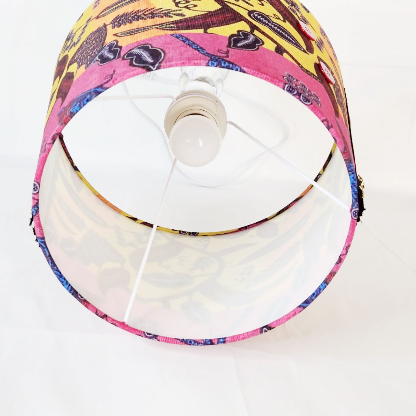 Teevaneinteriors Spring Sunset Lamp Shade, African Print Lamp Shade, Springy Lamp, Tee Lamp shade